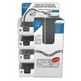 Manchon pvc mf gris pour gouttière diamètre 80 mm nicoll