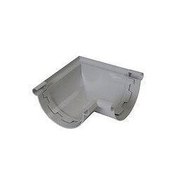 Angle 90° pour gouttière pvc gris diamètre 25 cm nicoll