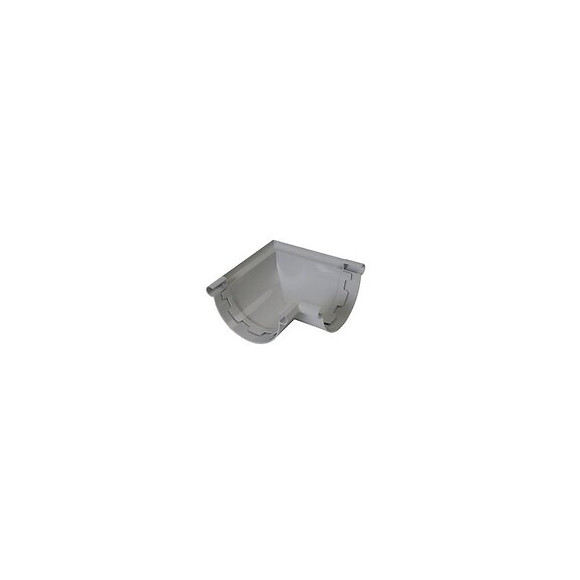 Angle 90° pour gouttière pvc gris diamètre 25 cm nicoll