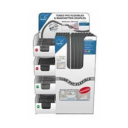 Manchon pvc mf gris pour gouttière diamètre 80 mm nicoll