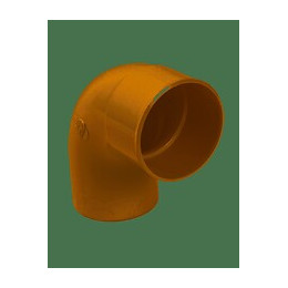 Coude pvc mf sable 87°30 pour gouttière diamètre 80 mm nicoll