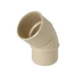Coude pvc mf sable 45° pour gouttière diamètre 50 mm nicoll