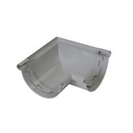 Angle 90° pour gouttière pvc gris diamètre 25 cm nicoll