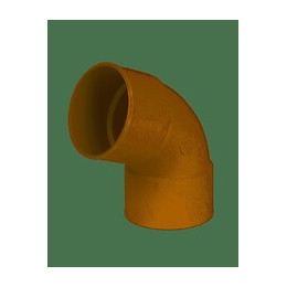 Coude pvc mf sable 67°30 pour gouttière diamètre 80 mm nicoll