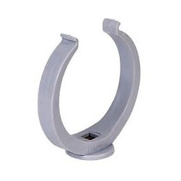 Collier lyre pvc diamètre 80 mm gris nicoll