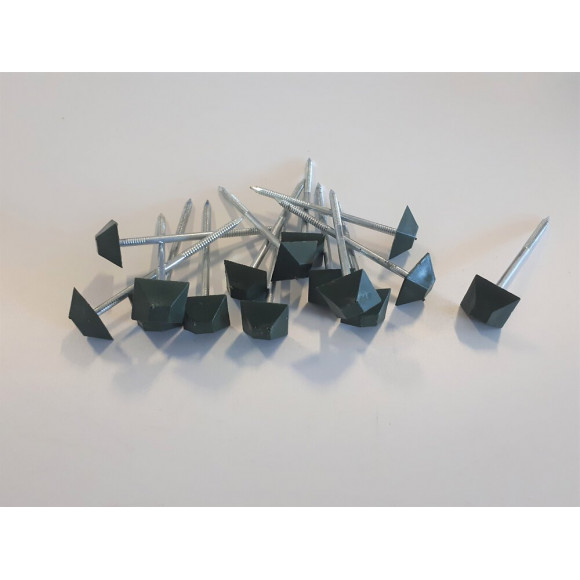 50 pointes toiture bitume vertes