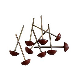 50 pointes toiture bitume rouges