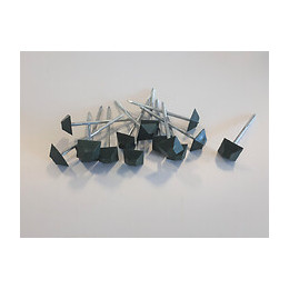 50 pointes toiture bitume vertes