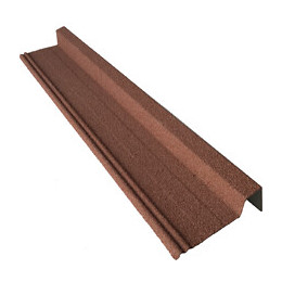 Rive pour panneau tuile granulat brun rouge 92cm