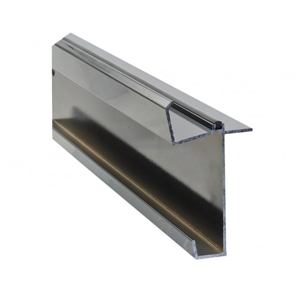 Kit faîtage inférieur gris 4m