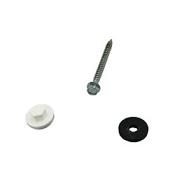 Kit de 50 fixations pour profil vissable 16mm blanc