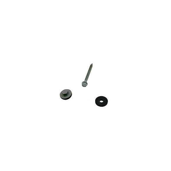 Kit de 50 fixations pour profil vissable 16mm gris