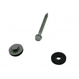 Kit de 50 fixations pour profil vissable 16mm gris