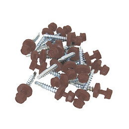 Fixations brun/rouge pour panneau tuiles acier par 100