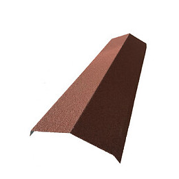 Faîtière pour panneau tuile granulat brun rouge 92cm