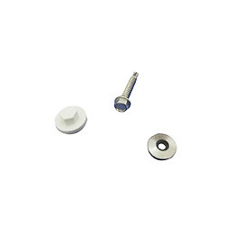 Kit de 40 fixations pour profil porteur blanc