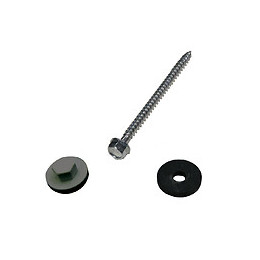 Kit de 50 fixations pour profil vissable 32mm gris