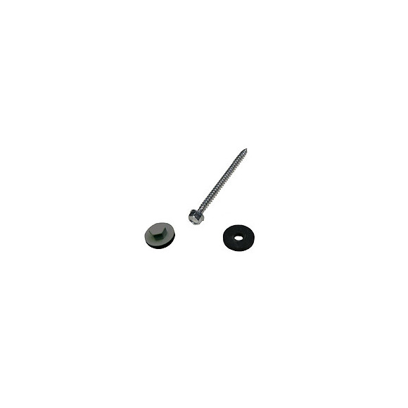 Kit de 50 fixations pour profil vissable 32mm gris