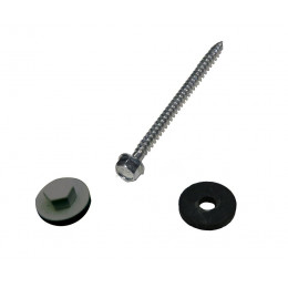 Kit de 50 fixations pour profil vissable 32mm gris