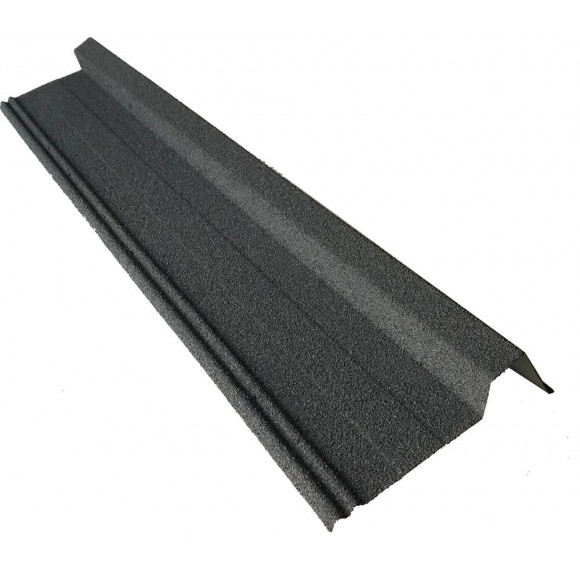 Rive pour panneau tuile granulat anthracite 92cm