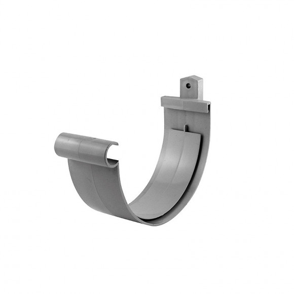 Jonction à coller gouttière ronde dév.330 gris