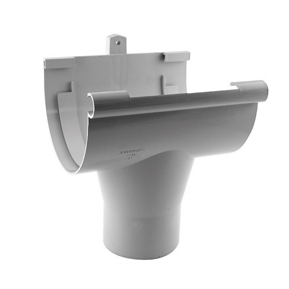 Naissance centrale gouttière ronde dév.330 gris