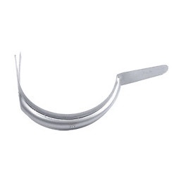 Crochet bandeau 1/2 ronde développé 25cm zinc