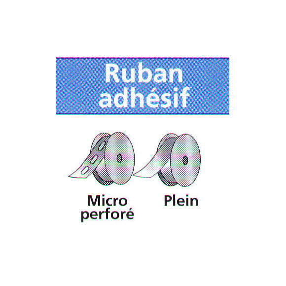 Ruban adhésif microperforé 5ml 32mm plaques alvéolaires