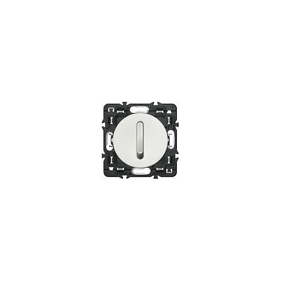 Interrupteur ou va-et-vient doigt étroit Céliane Soft - 10A - Blanc