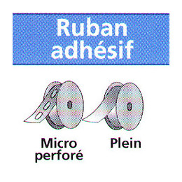 Ruban adhésif plein 5ml 32mm pour plaques alvéolaires