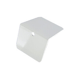 Lot de 5 arrêts de plaque bordure monobloc blanc 32mm