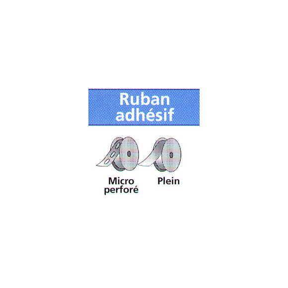 Ruban adhésif microperforé 5ml 32mm plaques alvéolaires