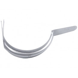 Crochet bandeau 1/2 ronde développé 25cm zinc