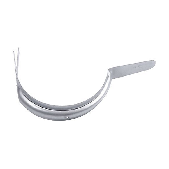 Crochet bandeau 1/2 ronde développé 25cm zinc