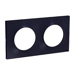 Odace Styl - Plaque 2 postes entraxe 71mm - Anthracite