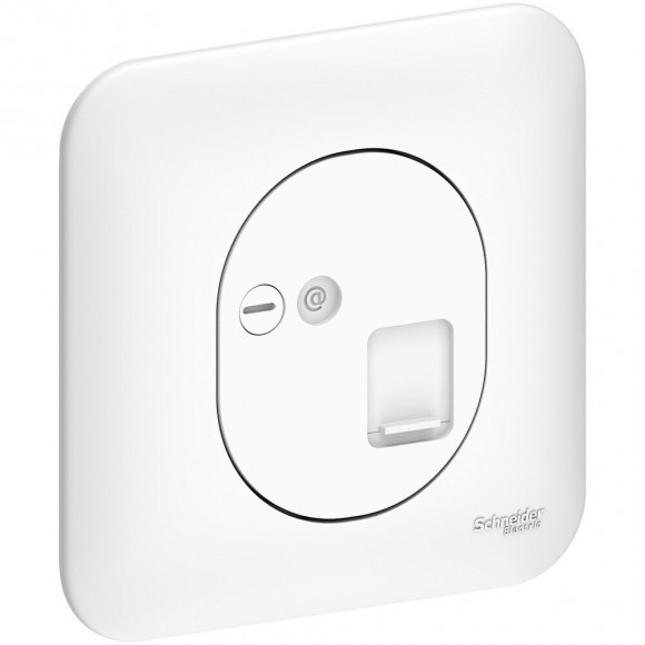 Ovalis - Prise RJ45, cat. 5e UTP - Blanc