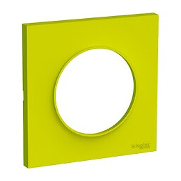 Odace Styl plaque Vert Chartreuse 1 poste