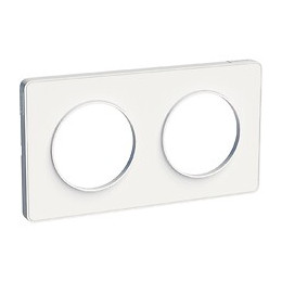 Odace Touch - Plaque Aluminium 2 postes 71mm