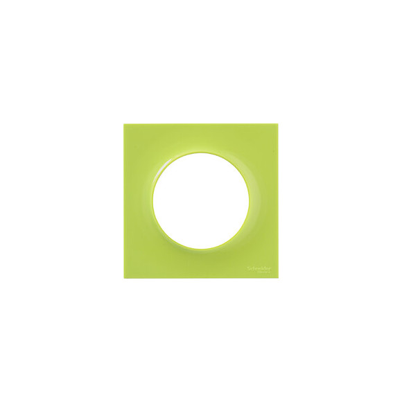 Odace Styl plaque Vert Chartreuse 1 poste