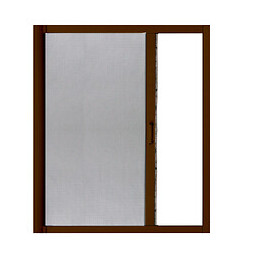 Moustiquaire enroulable latérale L.140xh.230cm Marron