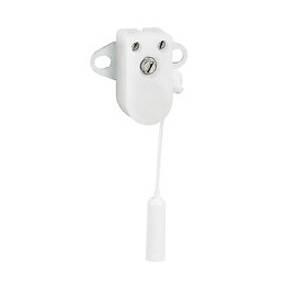 Mini-inter 2A 250V à tirette + plaque 2 trous - blister avec Gencod