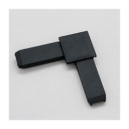 Lot pièces d'angle pour moustiquaire fixe Noir
