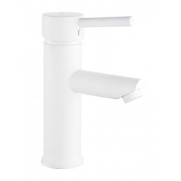 Deco mitigeur lavabo bas blanc