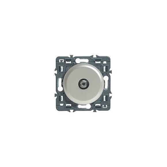 Prise TV simple type ''F'' à visser Céliane - Titane