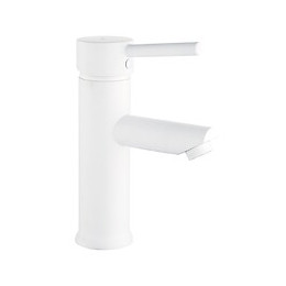 Deco mitigeur lavabo bas blanc
