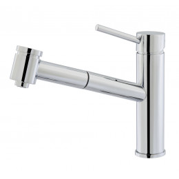 FIANCO MITIGEUR EVIER A DOUCHETTE CHROME