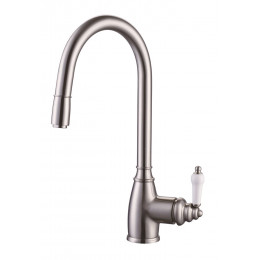 Ascott mitigeur évier à douchette façon inox