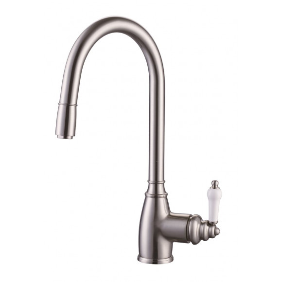 Ascott mitigeur évier à douchette façon inox