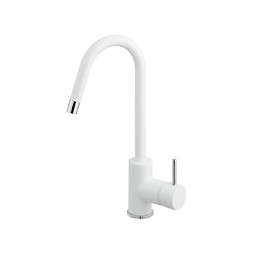 KIWO MITIGEUR LAVABO BLANC CHROME