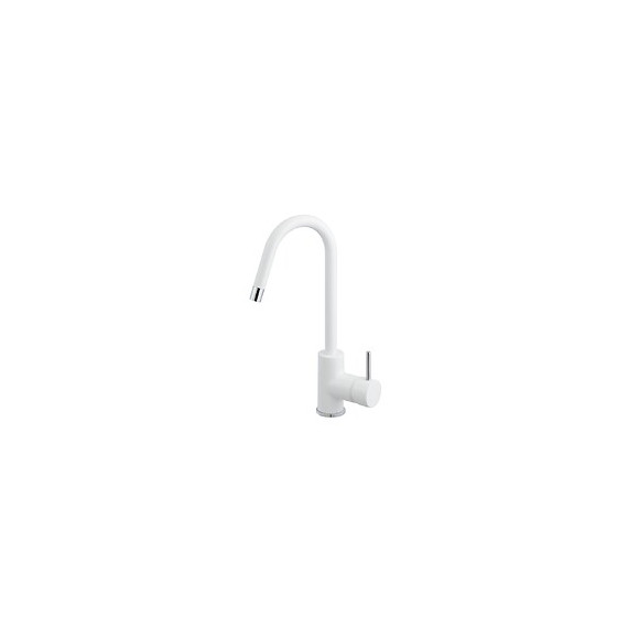 KIWO MITIGEUR LAVABO BLANC CHROME